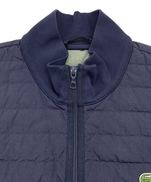 LACOSTE（ラコステ）LACOSTE (ラコステ) リブニットスタンドカラーダウンジャケット ネイビー サイズ:M/Lの古着・服飾アイテム