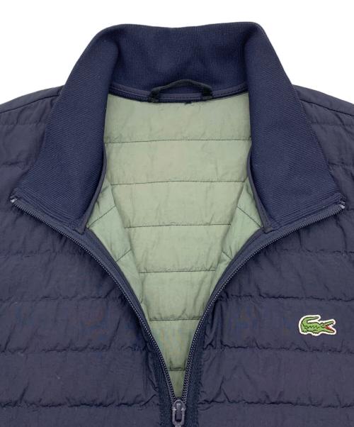 LACOSTE（ラコステ）LACOSTE (ラコステ) リブニットスタンドカラーダウンジャケット ネイビー サイズ:M/Lの古着・服飾アイテム