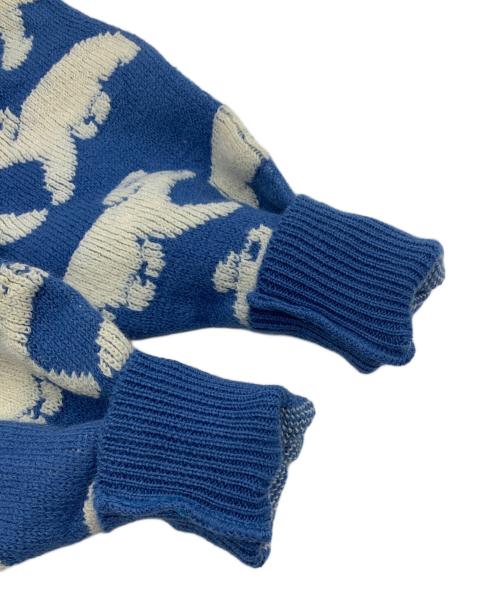 HYSPORT（ハイスポーツ）HYSPORT (ハイスポーツ) 厚手ニット ホワイトスカイブルー サイズ:18の古着・服飾アイテム