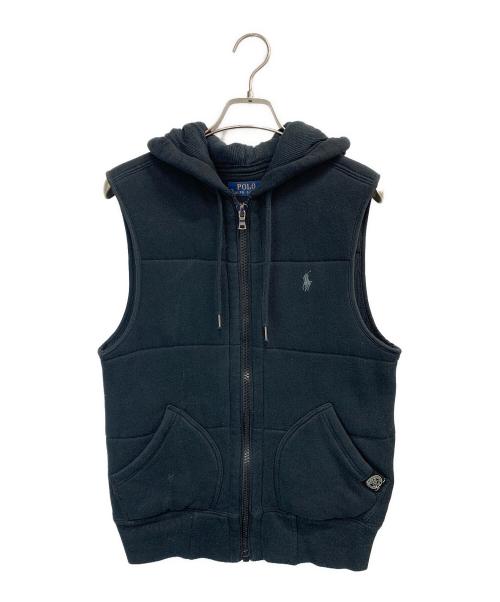 POLO RALPH LAUREN（ポロ・ラルフローレン）POLO RALPH LAUREN (ポロ・ラルフローレン) 中綿ベスト ブラック サイズ:XSの古着・服飾アイテム
