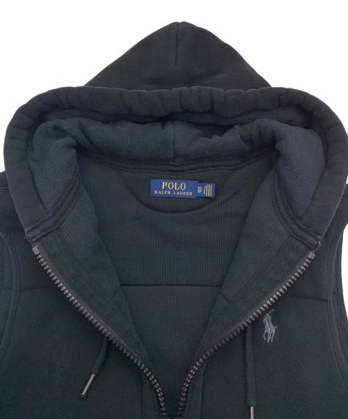 POLO RALPH LAUREN（ポロ・ラルフローレン）POLO RALPH LAUREN (ポロ・ラルフローレン) 中綿ベスト ブラック サイズ:XSの古着・服飾アイテム