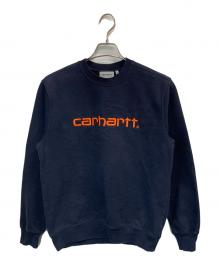 Carhartt WIP（カーハート ワークインプログレス）の古着「スウェットプルオーバー」｜ネイビー