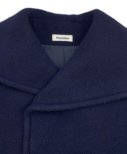 plantation（プランテーション）plantation (プランテーション) ウールコート ネイビー サイズ:Sの古着・服飾アイテム