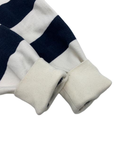 A BATHING APE（ア ベイシング エイプ）A BATHING APE (ア ベイシング エイプ) ジップパーカー ネイビー×ホワイト サイズ:Mの古着・服飾アイテム