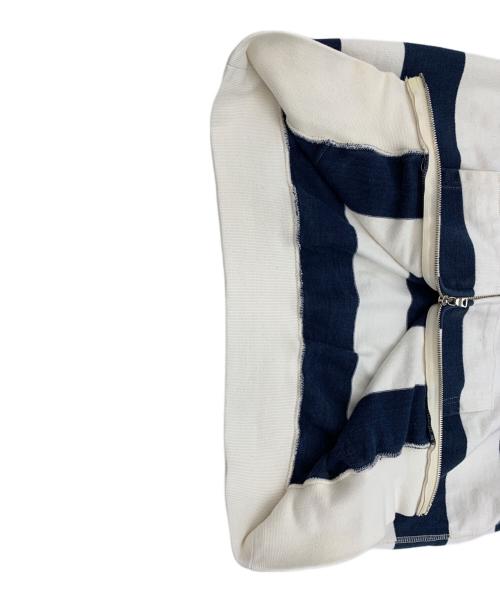 A BATHING APE（ア ベイシング エイプ）A BATHING APE (ア ベイシング エイプ) ジップパーカー ネイビー×ホワイト サイズ:Mの古着・服飾アイテム