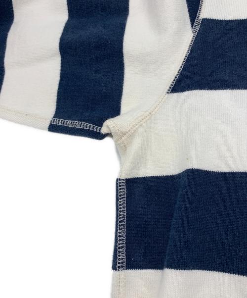 A BATHING APE（ア ベイシング エイプ）A BATHING APE (ア ベイシング エイプ) ジップパーカー ネイビー×ホワイト サイズ:Mの古着・服飾アイテム