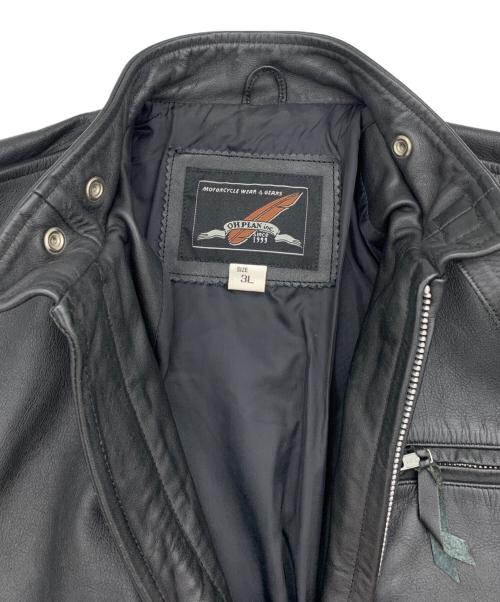 OHPLAN（オウプラン）OHPLAN (オウプラン) レザージャケット ブラック サイズ:3Lの古着・服飾アイテム