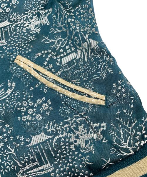 百花繚乱（ヒャッカリョウラン）百花繚乱 (ヒャッカリョウラン) スカジャン グリーン×レッド サイズ:Mの古着・服飾アイテム