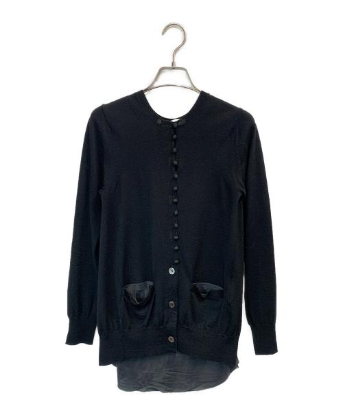 sacai luck（サカイラック）sacai luck (サカイラック) ドッキング ニットカーディガン ブラック サイズ:2の古着・服飾アイテム