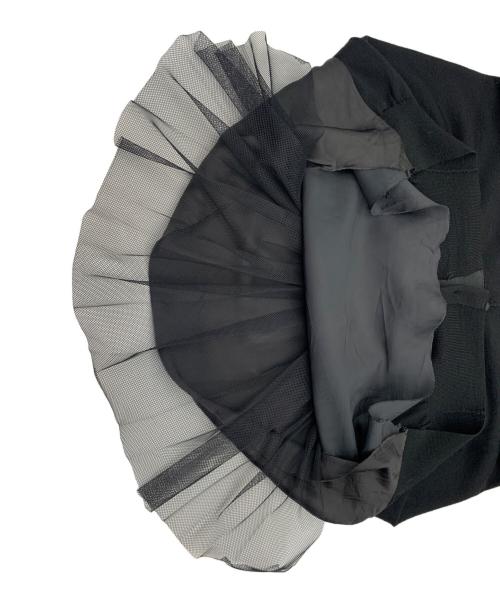 sacai luck（サカイラック）sacai luck (サカイラック) ドッキング ニットカーディガン ブラック サイズ:2の古着・服飾アイテム