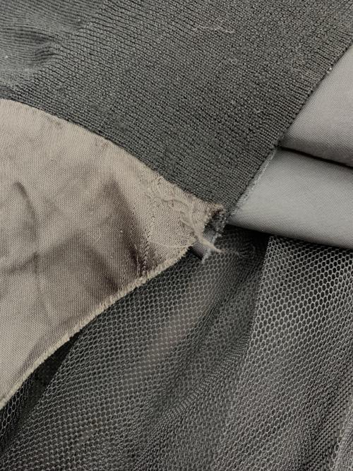 sacai luck（サカイラック）sacai luck (サカイラック) ドッキング ニットカーディガン ブラック サイズ:2の古着・服飾アイテム