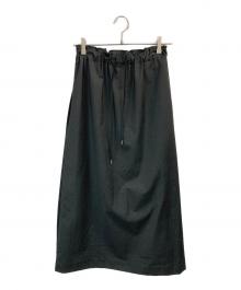 manon（マノン）の古着「ストレッチ Aライン サイドタック スカート」｜グレー