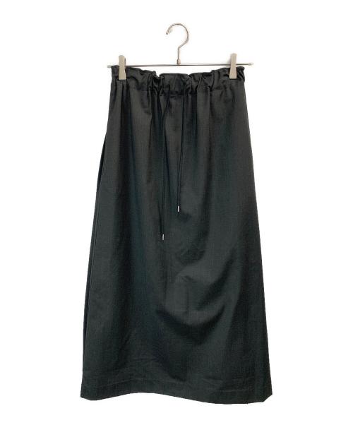 manon（マノン）MANON (マノン) ストレッチ Aライン サイドタック スカート グレーの古着・服飾アイテム