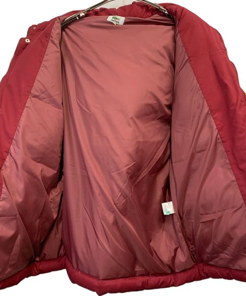LACOSTE（ラコステ）LACOSTE (ラコステ) ダウンジャケット レッド サイズ:4の古着・服飾アイテム