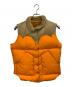 Rocky Mountain FeatherBed（ロッキーマウンテンフェザーベッド）の古着「ダウンベスト」｜ベージュ×オレンジ