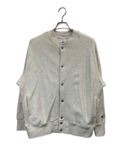 Champion REVERSE WEAVE（チャンピオン リバース ウィーブ）Champion REVERSE WEAVE (チャンピオン リバース ウィーブ) スナップ ジャケット アイボリー サイズ:Mの古着・服飾アイテム