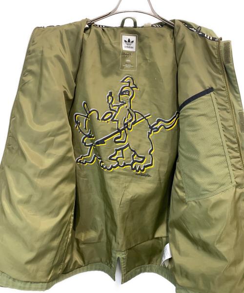 adidas（アディダス）adidas (アディダス) MARK GONZALES (マーク・ゴンザレス) フィールドジャケット オリーブ サイズ:Sの古着・服飾アイテム