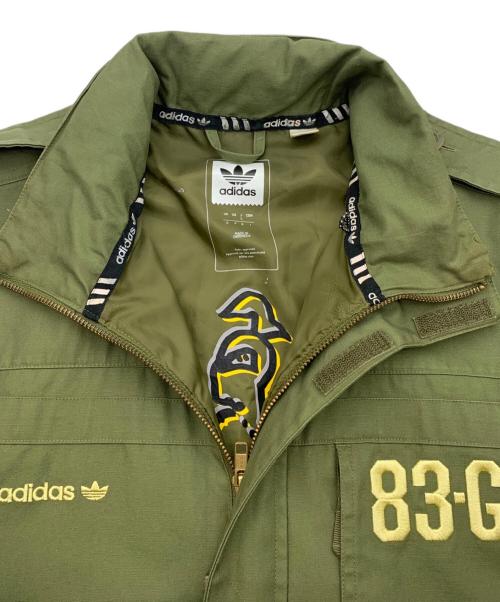 adidas（アディダス）adidas (アディダス) MARK GONZALES (マーク・ゴンザレス) フィールドジャケット オリーブ サイズ:Sの古着・服飾アイテム