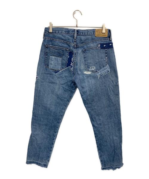 POLO RALPH LAUREN（ポロ・ラルフローレン）POLO RALPH LAUREN (ポロ・ラルフローレン) パッチワークデニムパンツ インディゴ サイズ:28の古着・服飾アイテム