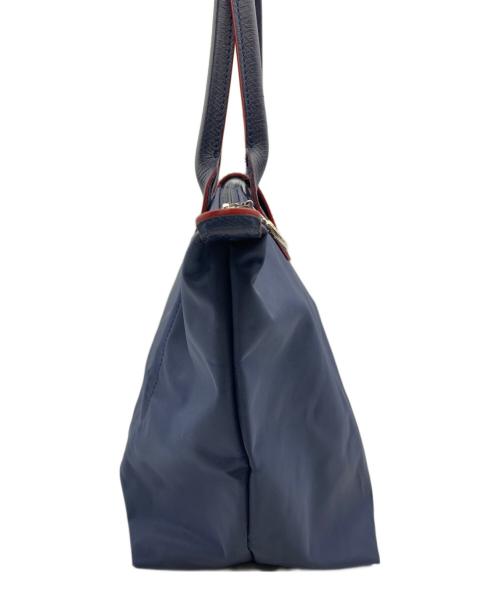 LONGCHAMP（ロンシャン）LONGCHAMP (ロンシャン) ル プリアージュ ネイビー×レッドの古着・服飾アイテム