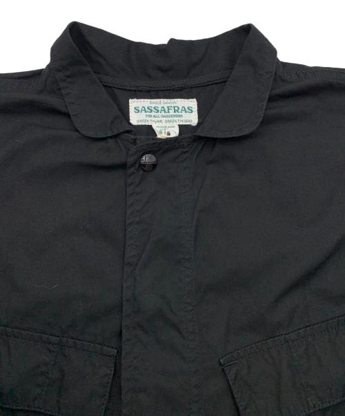 SASSAFRAS（ササフラス）SASSAFRAS (ササフラス) DIGS CREW PROTECTIVE JACKET/ディグスクループロテクティブジャケット ブラック サイズ:Sの古着・服飾アイテム