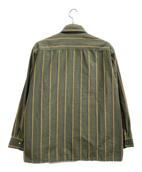 THE NORTH FACE（ザ ノース フェイス）THE NORTH FACE (ザ ノース フェイス) Regimental Stripe Field Shirt オリーブ サイズ:不明の古着・服飾アイテム