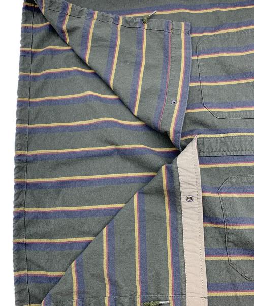 THE NORTH FACE（ザ ノース フェイス）THE NORTH FACE (ザ ノース フェイス) Regimental Stripe Field Shirt オリーブ サイズ:不明の古着・服飾アイテム