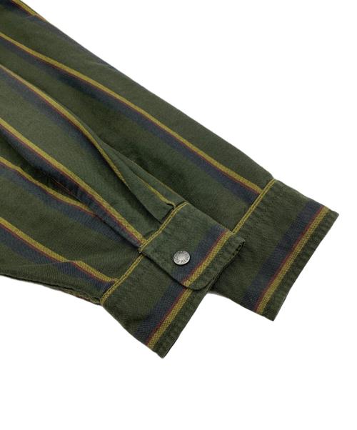 THE NORTH FACE（ザ ノース フェイス）THE NORTH FACE (ザ ノース フェイス) Regimental Stripe Field Shirt オリーブ サイズ:不明の古着・服飾アイテム
