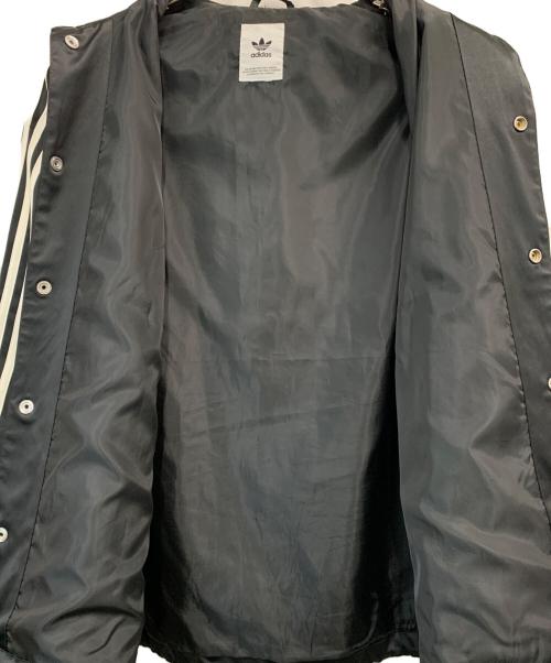 adidas Originals（アディダスオリジナル）adidas Originals (アディダスオリジナル) サテンコーチジャケット ブラック サイズ:不明の古着・服飾アイテム