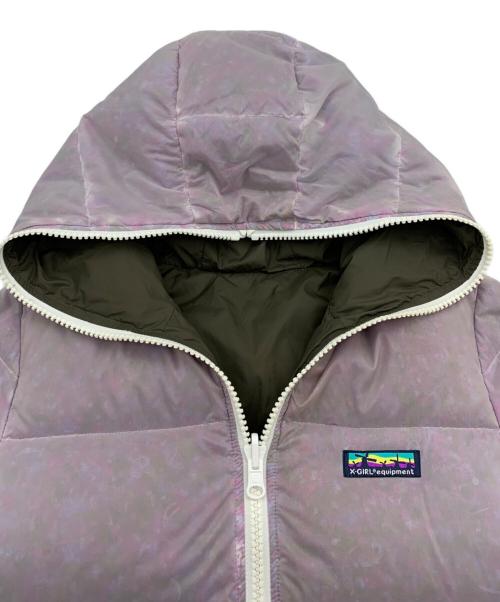 X-GIRL（エックスガール）X-GIRL (エックスガール) リバーシブルダウンジャケット ピンク サイズ:1の古着・服飾アイテム