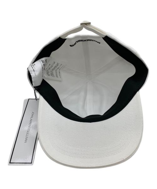 JOHN LAWRENCE SULLIVAN（ジョン ローレンス サリバン）JOHN LAWRENCE SULLIVAN (ジョン ローレンス サリバン) EMBROIDERY CAP ホワイト サイズ:OSの古着・服飾アイテム