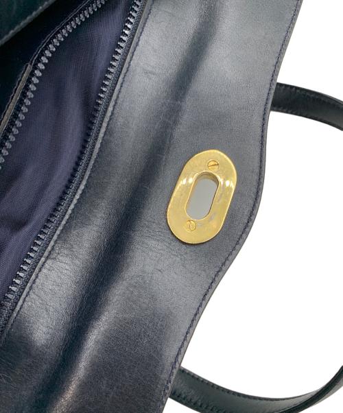 CELINE（セリーヌ）CELINE (セリーヌ) ハンドバッグ ネイビーの古着・服飾アイテム
