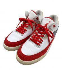 NIKE（ナイキ）の古着「Air Jordan 3 Retro(エアジョーダン3 レトロ) 」｜ホワイト×レッド