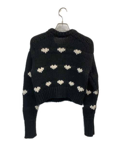 NKNIT（ンニット）NKNIT (ンニット) ♡pattern KNIT ブラック サイズ:130の古着・服飾アイテム