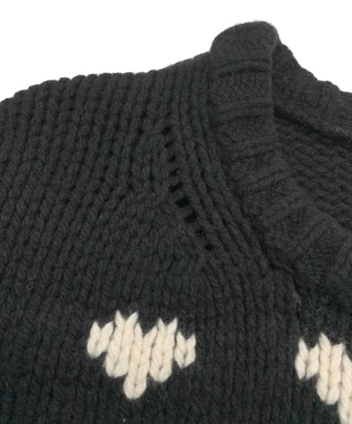 NKNIT（ンニット）NKNIT (ンニット) ♡pattern KNIT ブラック サイズ:130の古着・服飾アイテム