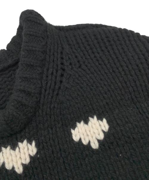 NKNIT（ンニット）NKNIT (ンニット) ♡pattern KNIT ブラック サイズ:130の古着・服飾アイテム