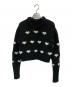 NKNIT（ンニット）の古着「♡pattern KNIT」｜ブラック