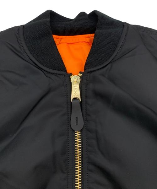 ALPHA（アルファ）ALPHA (アルファ) MA-1 FLIGHT JACKET ブラック サイズ:Mの古着・服飾アイテム