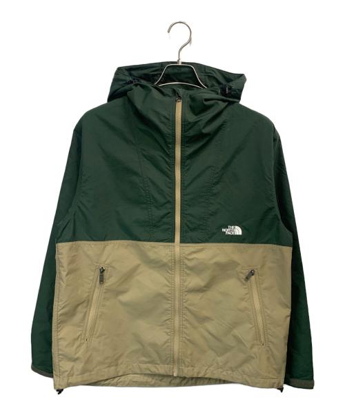 THE NORTH FACE（ザ ノース フェイス）THE NORTH FACE (ザ ノース フェイス) コンパクトジャケット ベージュ×グリーン サイズ:Mの古着・服飾アイテム