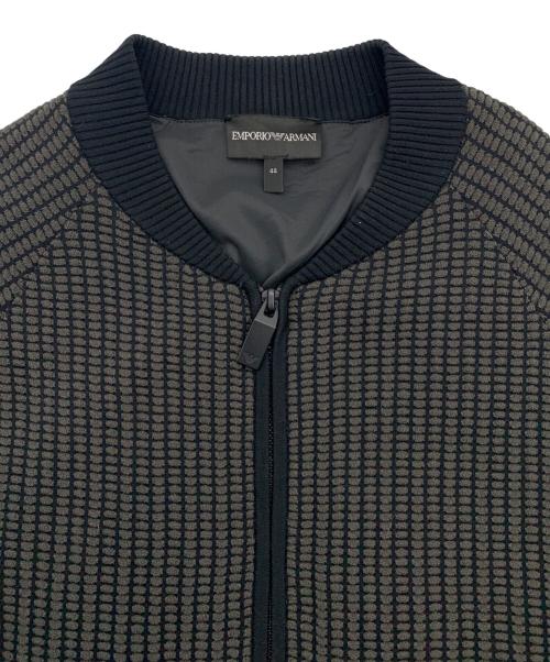 EMPORIO ARMANI（エンポリオアルマーニ）EMPORIO ARMANI (エンポリオアルマーニ) ジップブルゾン ブラック サイズ:44の古着・服飾アイテム