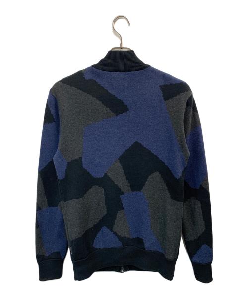 ARMANI EXCHANGE（アルマーニ エクスチェンジ）ARMANI EXCHANGE (アルマーニ エクスチェンジ) ニットジャケット ネイビー サイズ:USA XSの古着・服飾アイテム