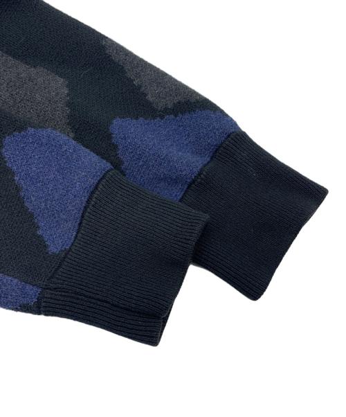 ARMANI EXCHANGE（アルマーニ エクスチェンジ）ARMANI EXCHANGE (アルマーニ エクスチェンジ) ニットジャケット ネイビー サイズ:USA XSの古着・服飾アイテム