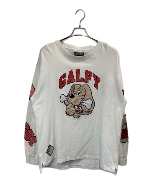 GALFY（ガルフィー）GALFY (ガルフィー) 長袖カットソー ホワイト サイズ:Lの古着・服飾アイテム