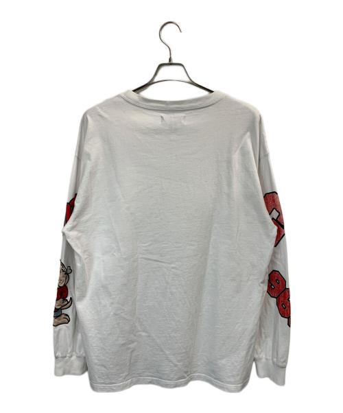 GALFY（ガルフィー）GALFY (ガルフィー) 長袖カットソー ホワイト サイズ:Lの古着・服飾アイテム