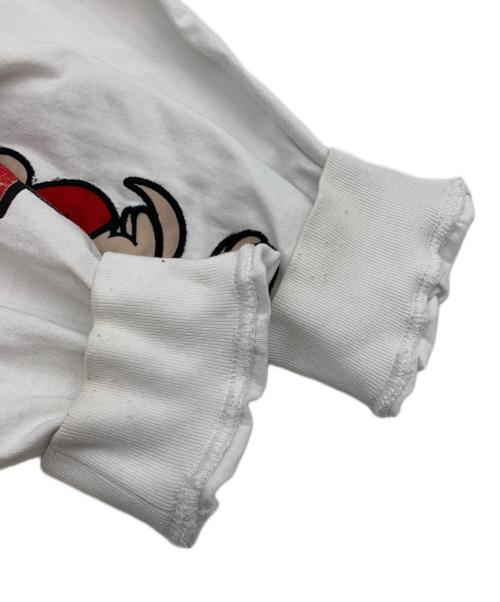 GALFY（ガルフィー）GALFY (ガルフィー) 長袖カットソー ホワイト サイズ:Lの古着・服飾アイテム