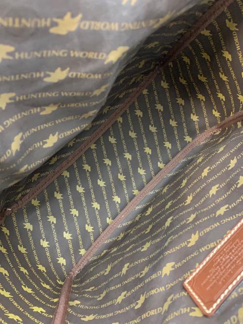 HUNTING WORLD（ハンティングワールド）HUNTING WORLD (ハンティングワールド) トートバッグ ブラウンオリーブの古着・服飾アイテム