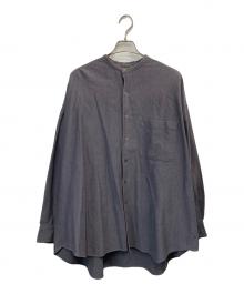 Graphpaper（グラフペーパー）の古着「OVERSIZED BD PULLOVER SHIRT」｜グレー