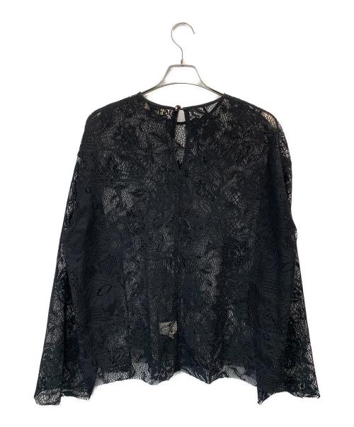 Uhr（ウーア）Uhr (ウーア) レースブラウス ブラック サイズ:Fの古着・服飾アイテム