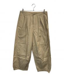 Plage（プラージュ）の古着「タックパンツ」｜ベージュ