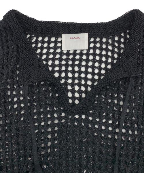 enrica（エンリカ）ENRICA (エンリカ) KNIT 128 ブラック サイズ:Fの古着・服飾アイテム